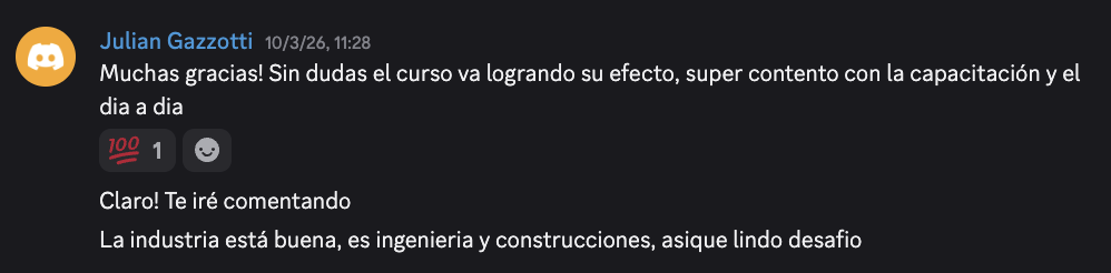 Testimonio de alumno 20