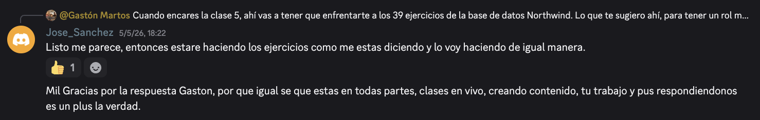 Testimonio de alumno 7