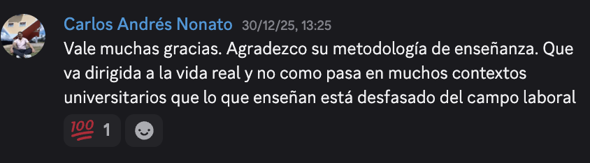 Testimonio de alumno 6