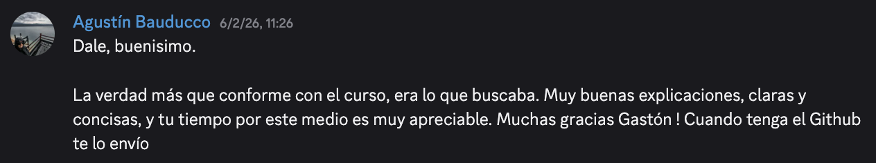 Testimonio de alumno 19